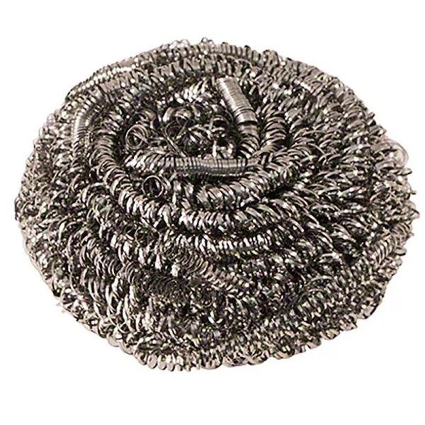 Unbranded Heavy-Duty Stainless Steel Scrubber, 50g Wide-Band Construction, 6-Pack