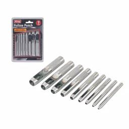 KING 9-Piece Hollow Punch Set, Carbon Steel Hand Tool Set thumbnail 1
