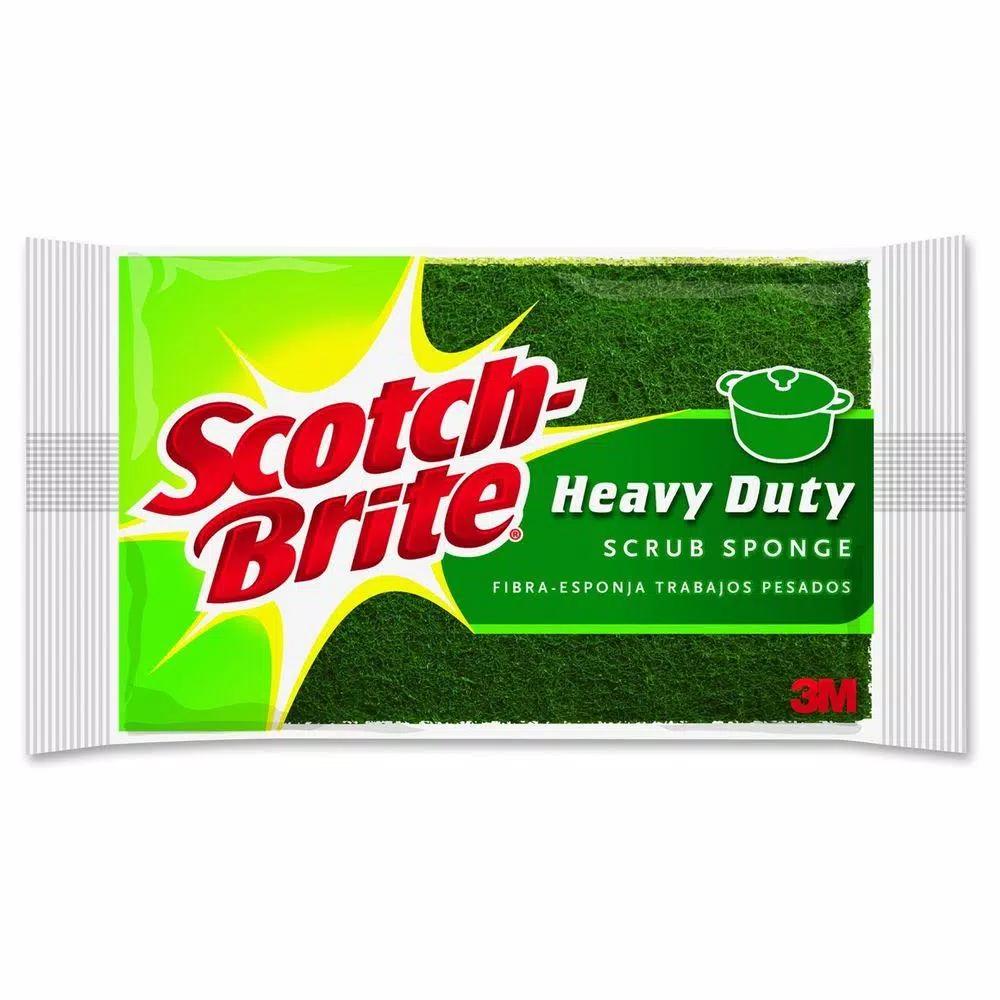Scotch-Brite Heavy-Duty Scrub Sponge, 2.75 x 4.5 in., 6-Pack