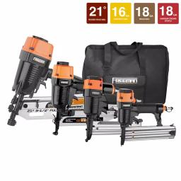 Freeman 4-Piece Pneumatic Framing and Finish Nailer Combo Kit with Canvas Bag and Fasteners thumbnail 7
