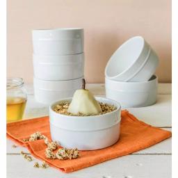 Over and Back 12-Piece Round Porcelain Ramekin Set, White thumbnail 4