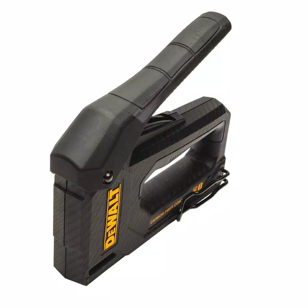 DEWALT Carbon Fiber Composite Squeeze Tacker, 2-in-1 Stapler and Brad Nailer