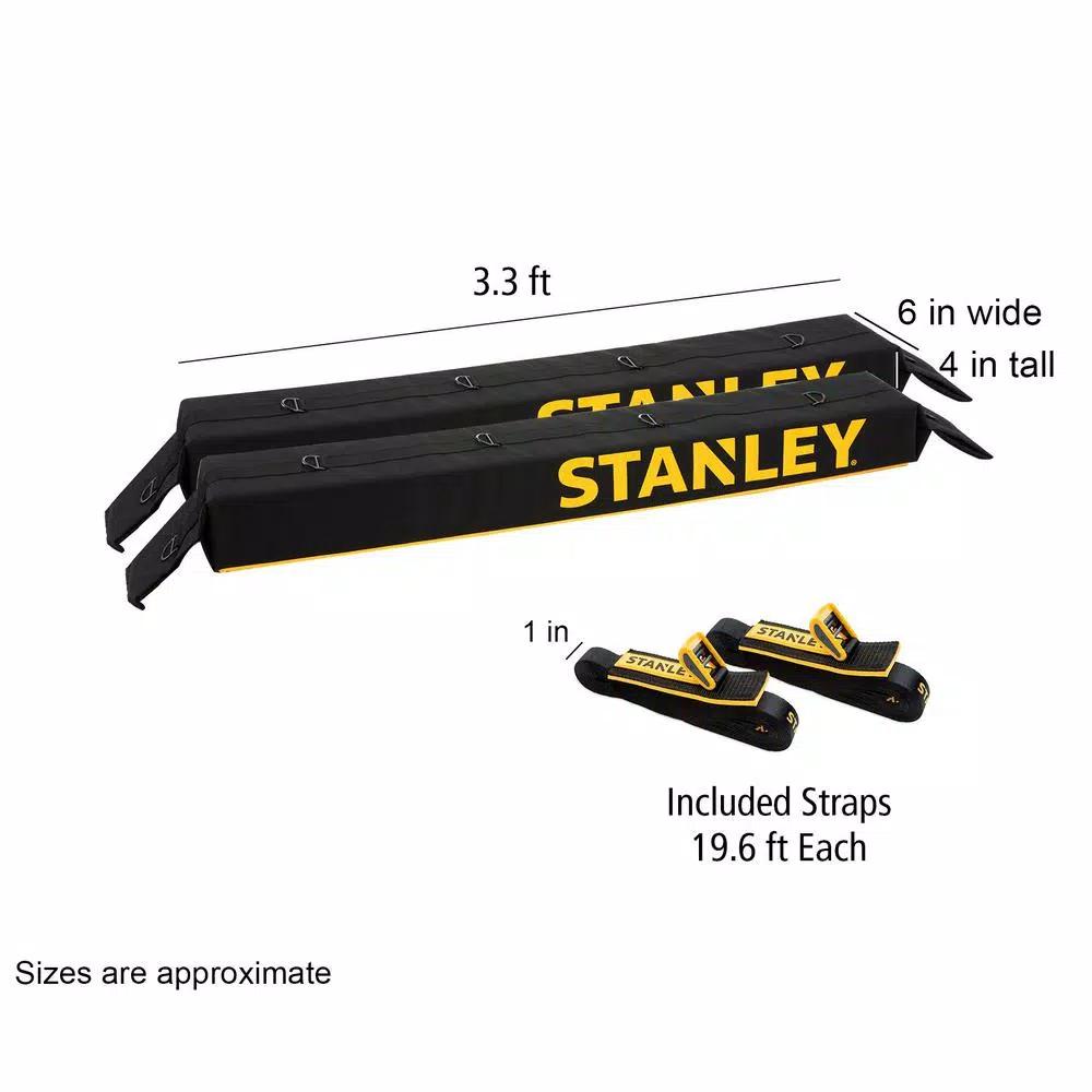 Stanley Universal Roof Rack Pad and Luggage Carrier System, 110 lb Capacity