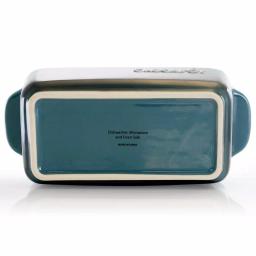 Crock-Pot Artisan 1.25 Qt. Blue Stoneware Rectangle Bake Pan thumbnail 2