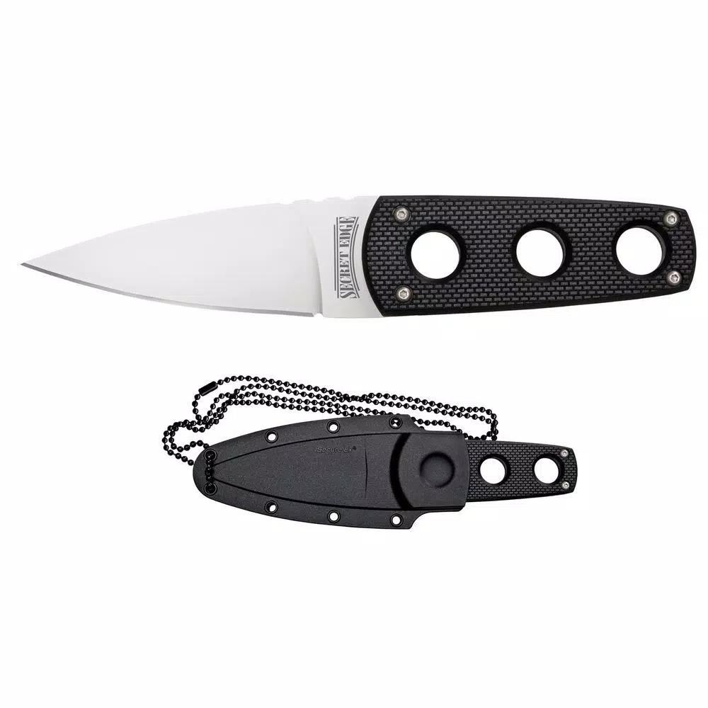 Cold Steel Secret Edge 3.5 in. Neck Fixed Blade Knife with Secure-Ex Sheath