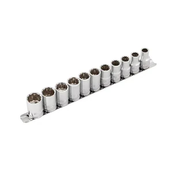 Steelman 11-Piece 1/2 in. Drive 12-Point Metric Socket Set