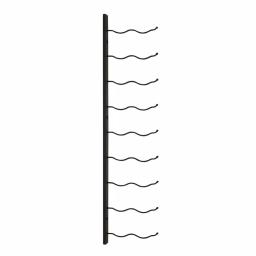 Epicureanist 18-Bottle Metal Wall-Mounted Wine Rack, Black thumbnail 2