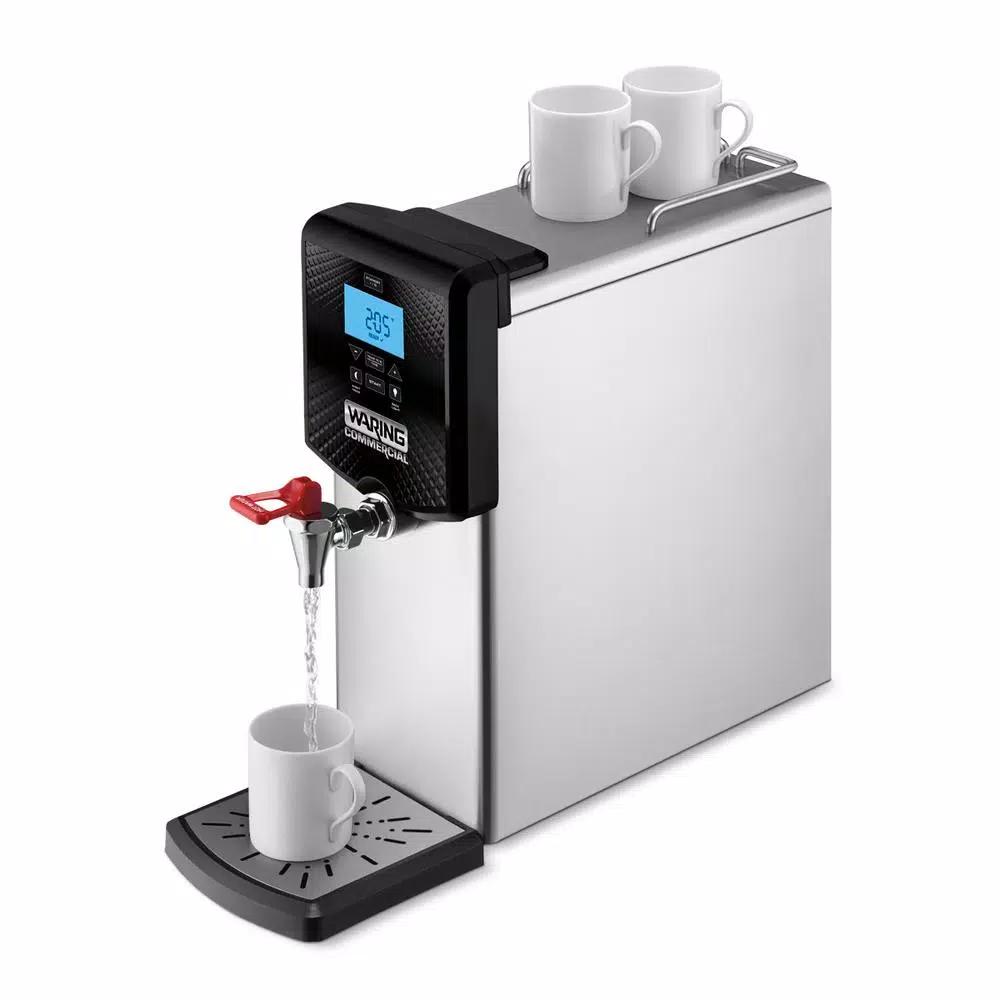 Waring Commercial Waring 3-Gallon Hot Water Dispenser, 48-Cup Stainless Steel Electric Kettle with Digital Controls