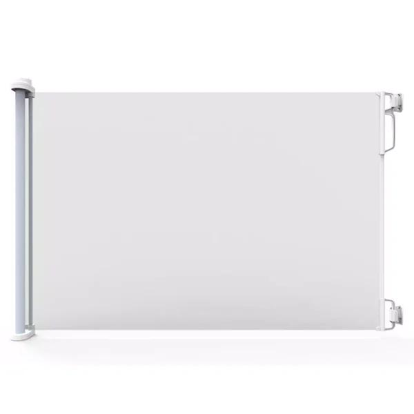 Perma Child Safety Extra Wide Indoor/Outdoor Retractable Gate, 33 in. H, White