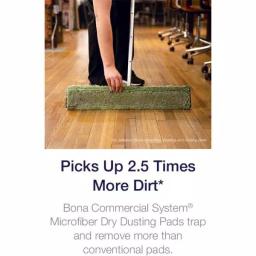 Bona Commercial System 24 in. Microfiber Dry Dust Mop Pad thumbnail 9