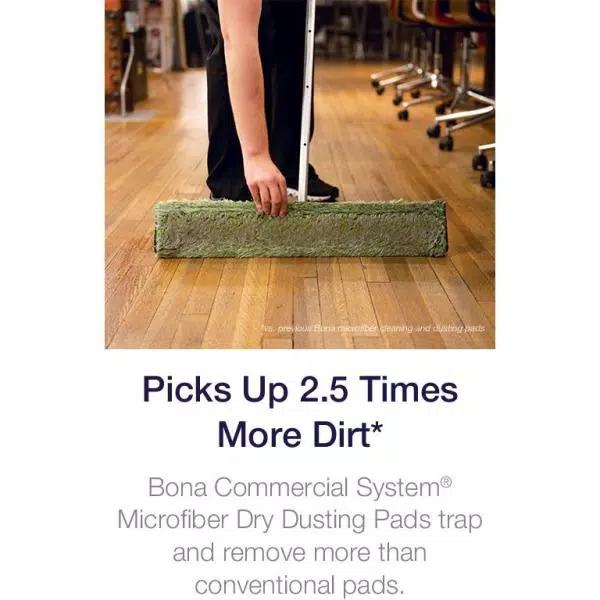Bona Commercial System 24 in. Microfiber Dry Dust Mop Pad