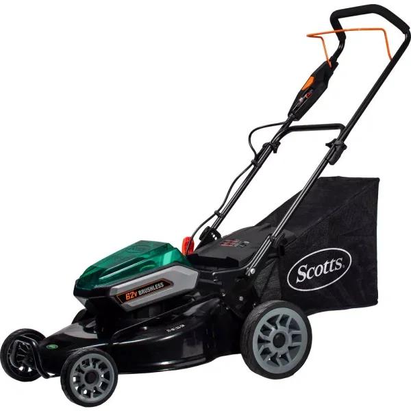 Scotts 62V Cordless Lithium-Ion 21 in. Walk Behind Push Mower with 5 Ah Battery and Charger