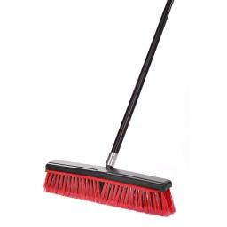 Alpine Industries 18 in. 2-in-1 Squeegee Push Broom, Red (3-Pack) thumbnail 3