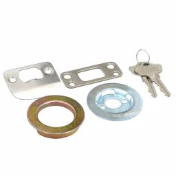 Baldwin Prestige Spyglass Single Cylinder Satin Nickel Handleset with Square Lever and SmartKey Security thumbnail 5