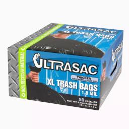 Ultrasac 45 Gal. Extra Large Heavy Duty Trash Bags, 1.8 Mil, 50 Count thumbnail 1