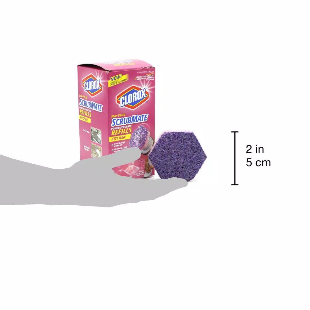 Unbranded Clorox Scrub Mate Kitchen Scrubber and Adapter Combo Pack with 9 Refill Pads