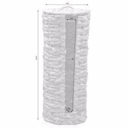 Vintiquewise Wicker Water Hyacinth Tall Toilet Paper Holder - Freestanding Storage for 4 Rolls thumbnail 5