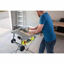 RYOBI 10 in. 15 Amp Expanded Capacity Table Saw with Rolling Folding Stand thumbnail 7