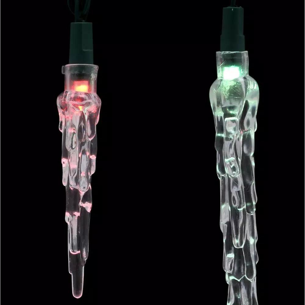 Novolink 25-Light Wi-Fi RGB Color-Changing LED Icicle String Lights, Works with Alexa & Google Home