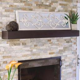 Household Essentials White Decorative Scroll Wall Mirror - Large Rectangular Accent Mirror (46.75 in. x 13.38 in.) thumbnail 4