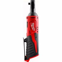 Milwaukee M12 12V Lithium-Ion Cordless 3/8 in. and 1/4 in. Ratchet Kit with Battery, Charger and Bag thumbnail 2