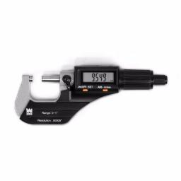 WEN Digital Micrometer 0-1 in. with 0.00005 in. Accuracy, Metric/Imperial, LCD Readout and Storage Case thumbnail 1