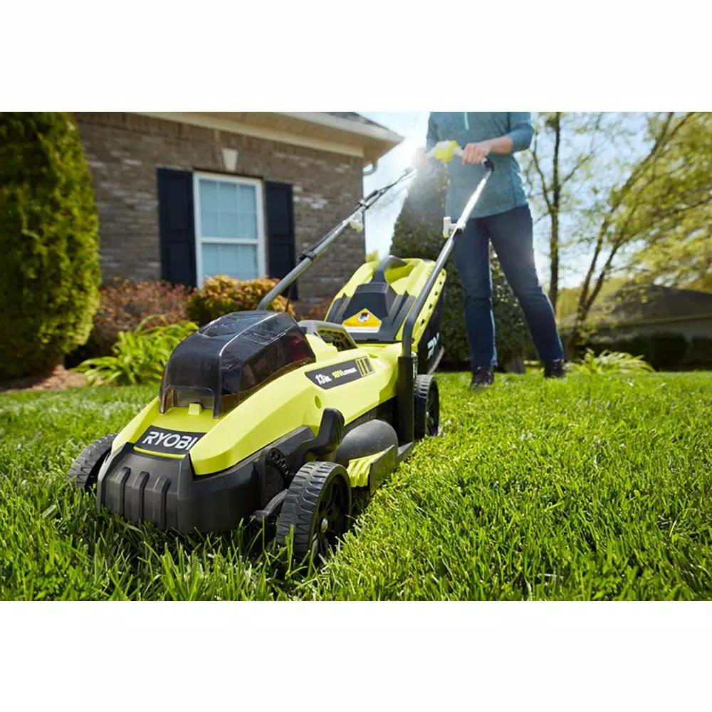 RYOBI ONE+ 18V Lithium-Ion 5-Tool Lawn and Garden Kit (Mower, Blower, Chainsaw, Hedge Trimmer, String Trimmer)