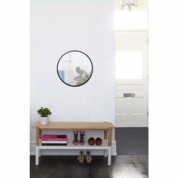 Umbra HUB Contemporary Round Mirror with Black Rubber Rim, 24 in. thumbnail 5
