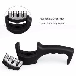 Unbranded LIGHTSMAX 3-Stage Manual Knife Sharpener with Ergonomic Handle thumbnail 4