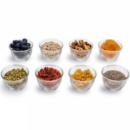 Libbey 8-Piece Small Glass Bowl Set with Lids, 6.25 oz, Clear thumbnail 1