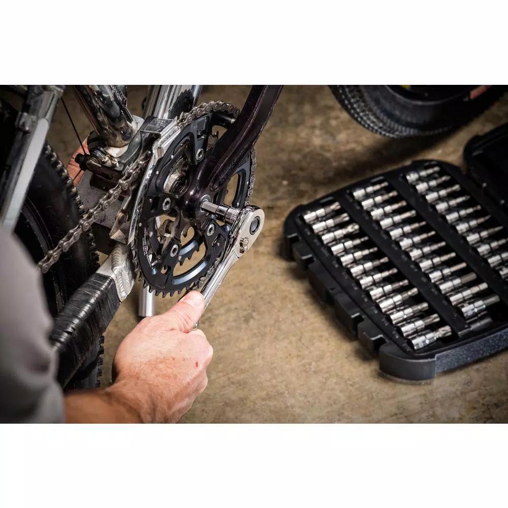 Husky 91-Piece 3/8 in. Drive SAE and Metric Socket and Bit Socket Set