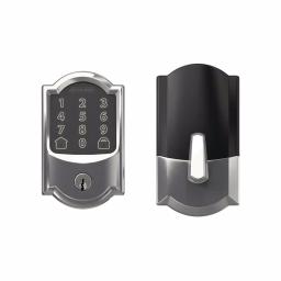 Schlage Encode Smart Wi-Fi Deadbolt with Alarm, Bright Chrome thumbnail 2