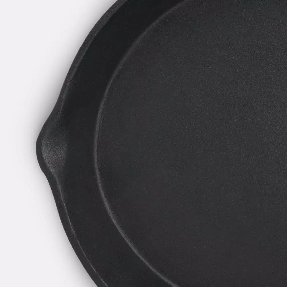 ExcelSteel 7 in. Cast Iron Skillet, Black Heavy Duty Non-Stick Pan