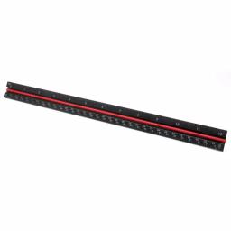 WEN 12 in. Aluminum Triangular Architect Ruler with Laser-Etched Imperial Scales thumbnail 2