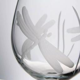 Rolf Glass Dragonfly Etched 18 oz. Balloon Red Wine Glasses, Set of 4 thumbnail 4