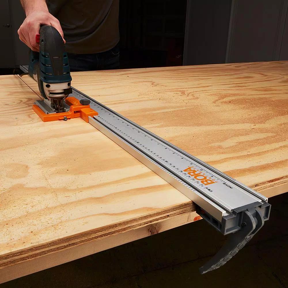 BORA Adjustable Jigsaw Guide, Fits 2-1/2 in. to 3-1/4 in. Jigsaw Bases