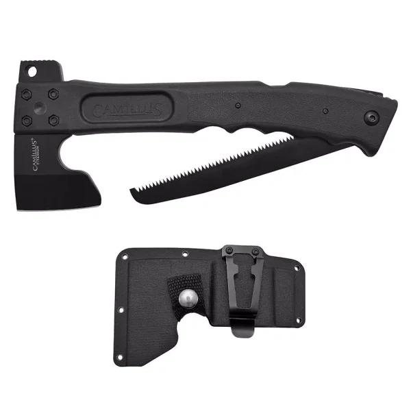 Camillus Camtrax 3-in-1 Hatchet, Folding Saw, and Hammer with Glass Filled Nylon Handle