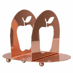 Creative Home Copper Plated Metal Napkin Holder with Apple Laser Cut Design thumbnail 4