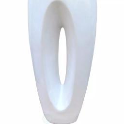 Uniquewise Modern White Magnesium Oxide Large Decorative Floor Vase - 40.5 in. thumbnail 8