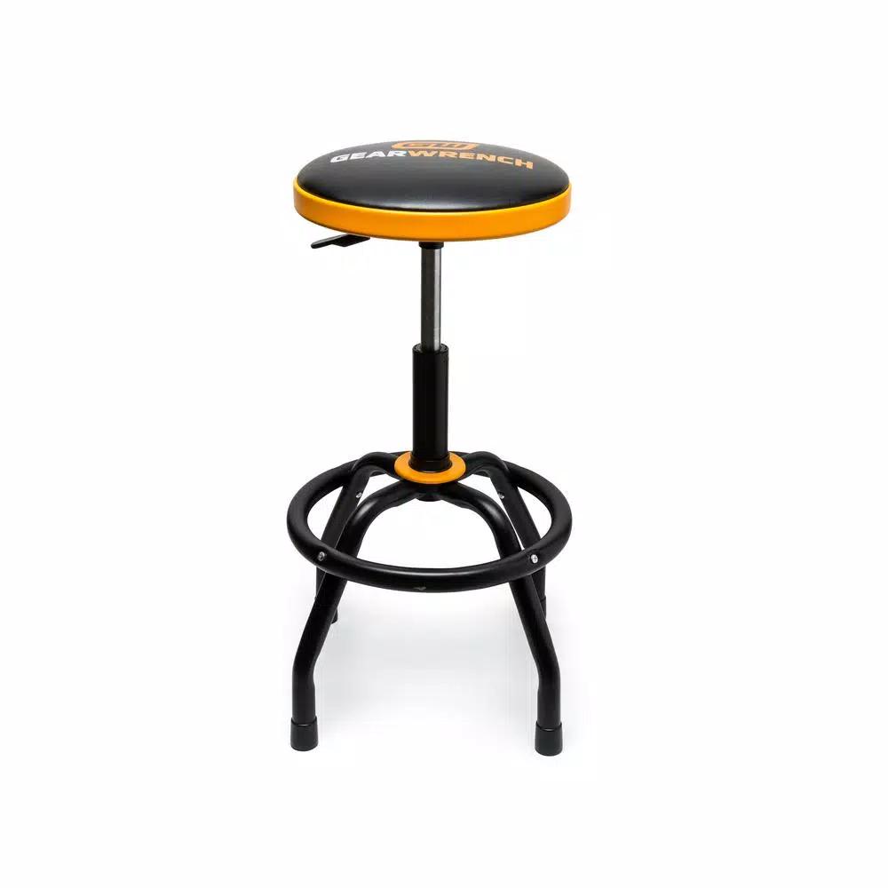 GearWrench Adjustable Height Swivel Shop Stool, 26 in. to 31 in.