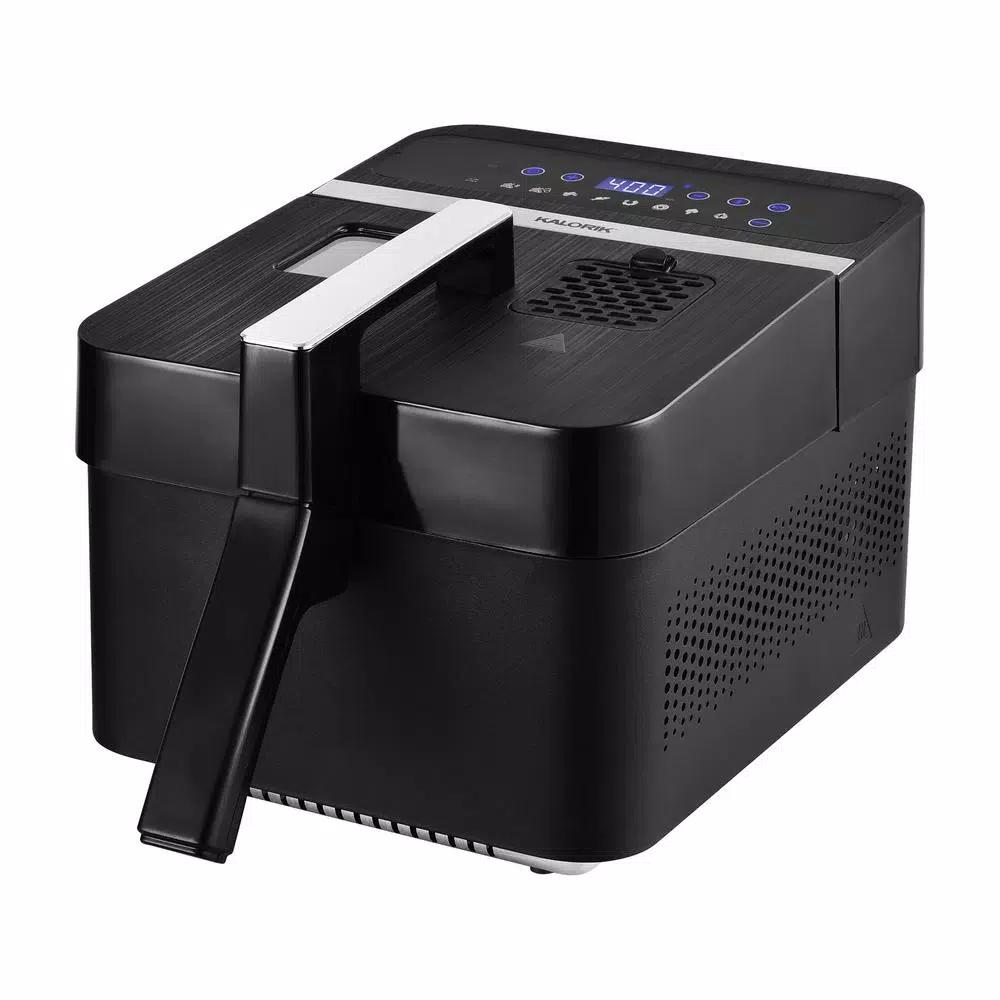 KALORIK 2-in-1 Digital Air Fryer and Deep Fryer, 3.5 Qt., Black