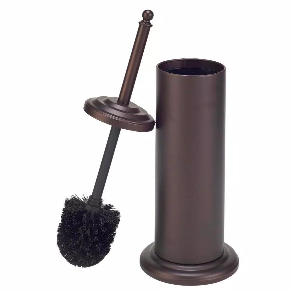 Bath Bliss Toilet Brush Set with Decorative Rust Finish Holder