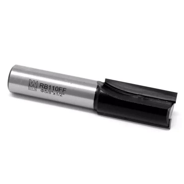 WEN 5/8 in. Straight 2-Flute Carbide Tipped Router Bit, 1/2 in. Shank