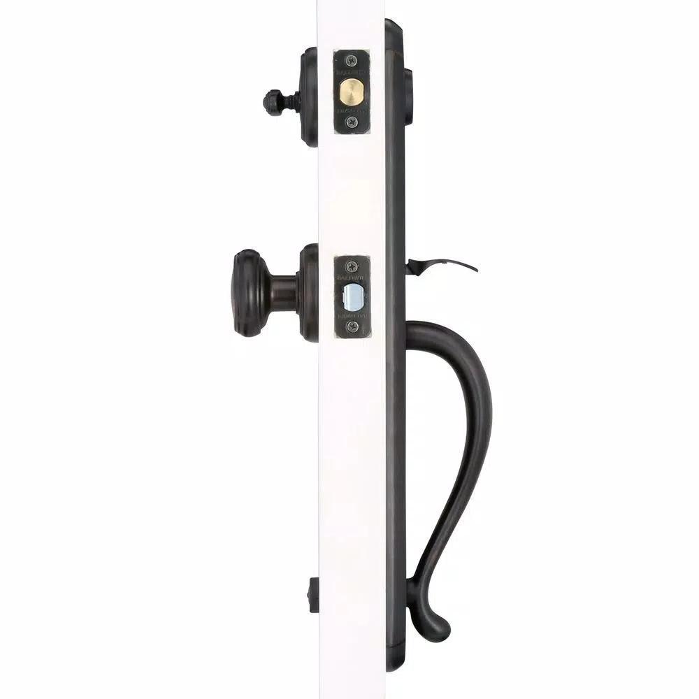 Baldwin Prestige Bighorn Single Cylinder Venetian Bronze Handleset with Carnaby Knob and SmartKey Security