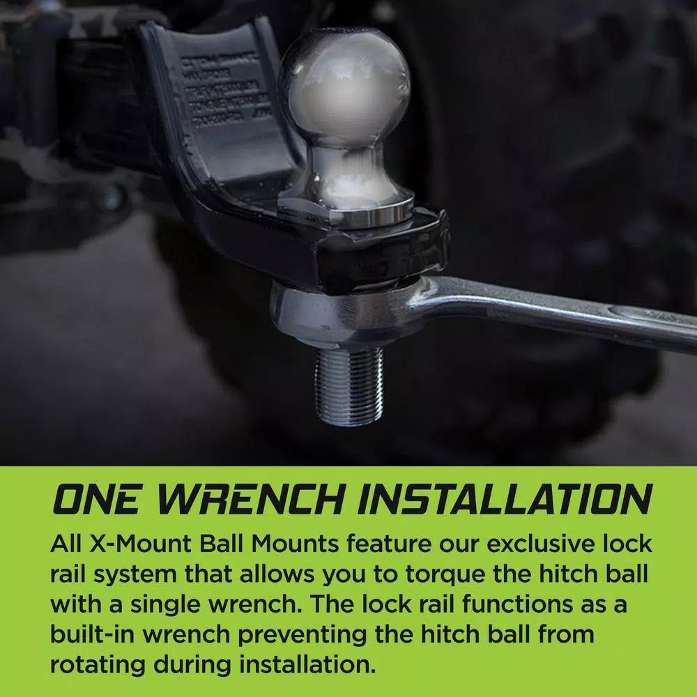 TowSmart 1-7/8 in. Chrome Hitch Ball with Wrench Flats
