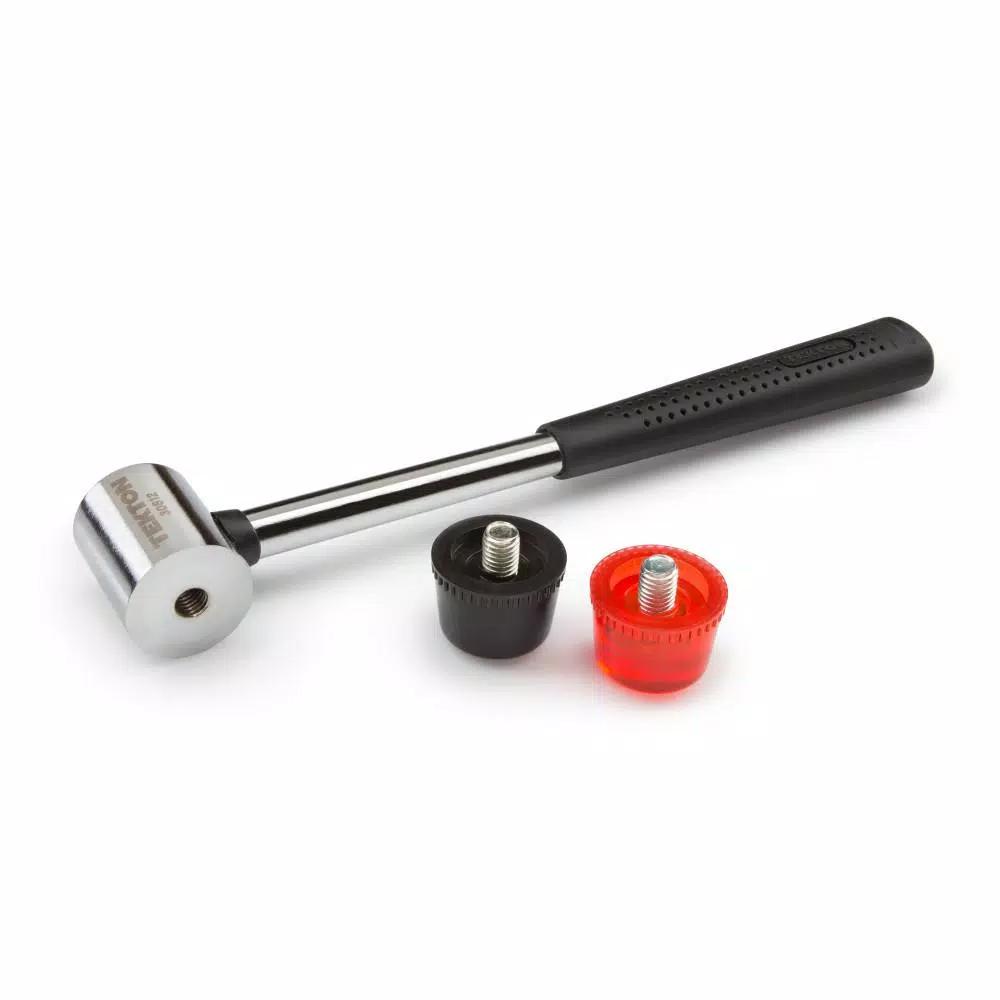 TEKTON 35 mm Double-Faced Soft Mallet with Tubular Steel Handle