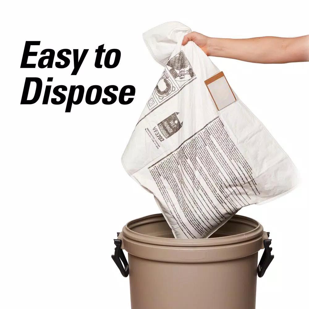 RIDGID Premium Size A Wet/Dry Dust and Debris Bags for 12-16 Gal. Shop Vacuums, 2-Pack
