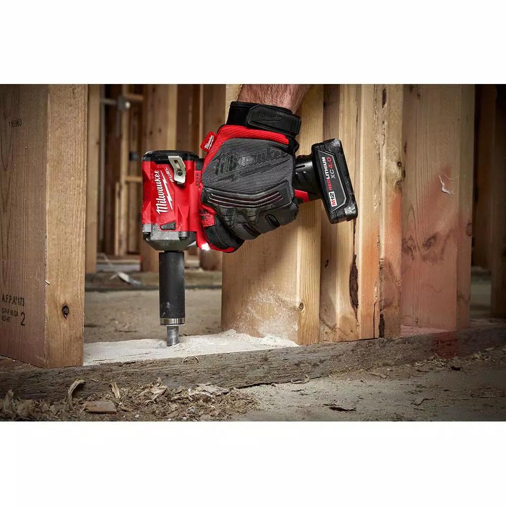 Milwaukee M12 FUEL 3/8 in. Stubby Impact Wrench & Ratchet Combo Kit with Two 3.0 Ah Batteries