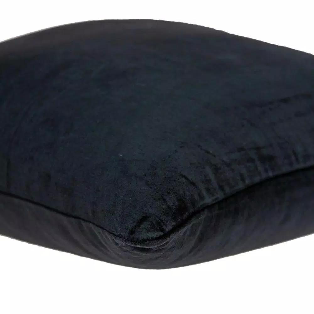HomeRoots Jordan Transitional Black Solid Decorative Pillow Cover, 20 x 20 in.