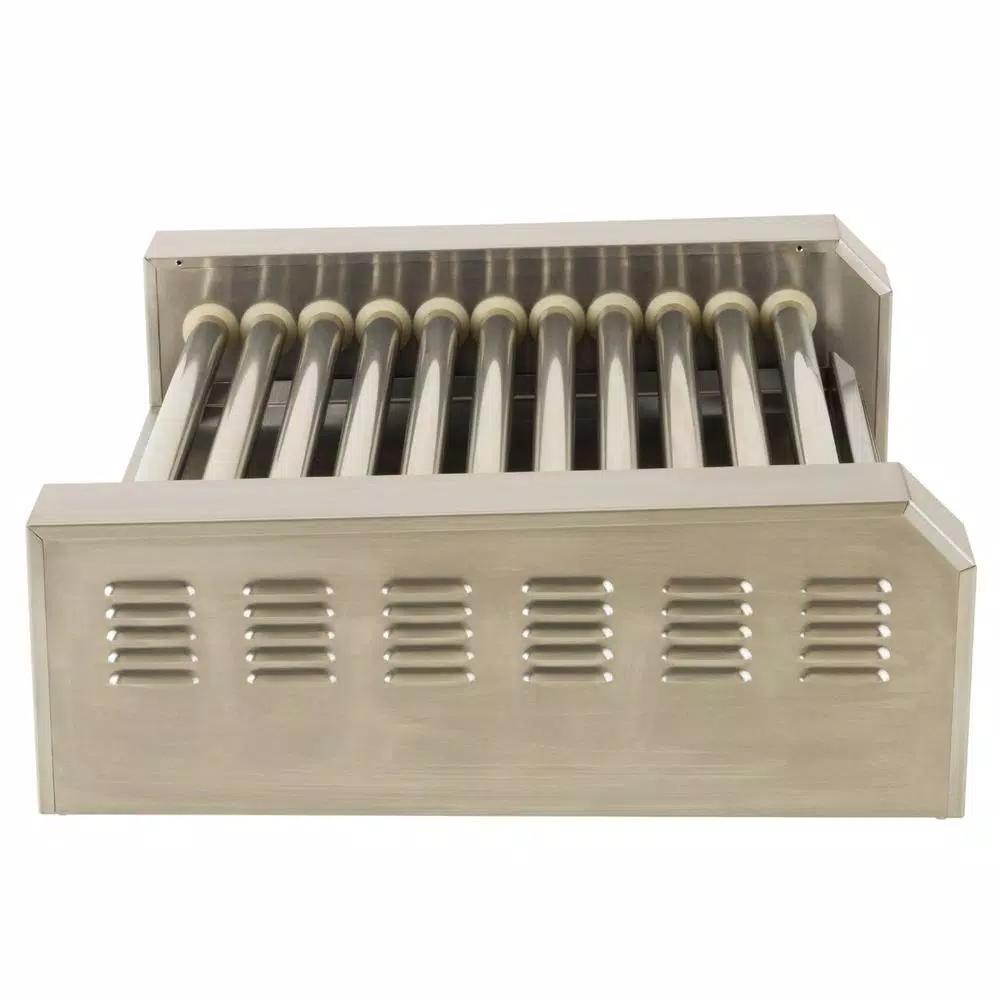 Funtime 306 sq. in. Stainless Steel Hot Dog Roller Grill, Commercial Grade Countertop Specialty Grill